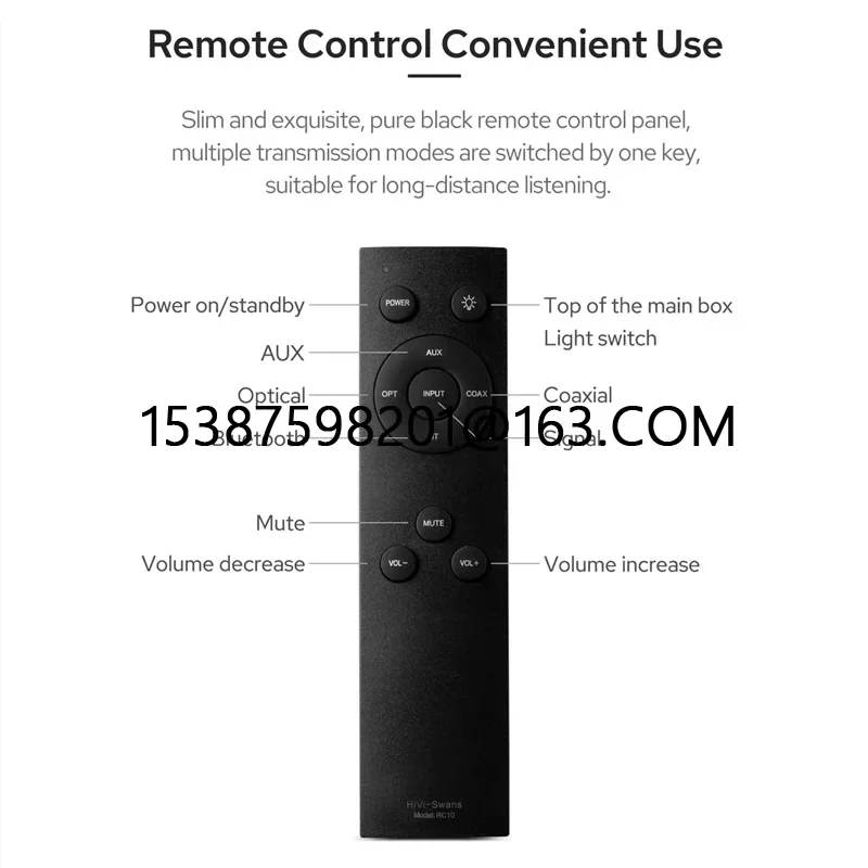 HV-05 SWAN OS10 31W+31W Total 62W RMS Wireless Bluetooth Desktop Active Speaker Computer Digital Living Room Home Speaker