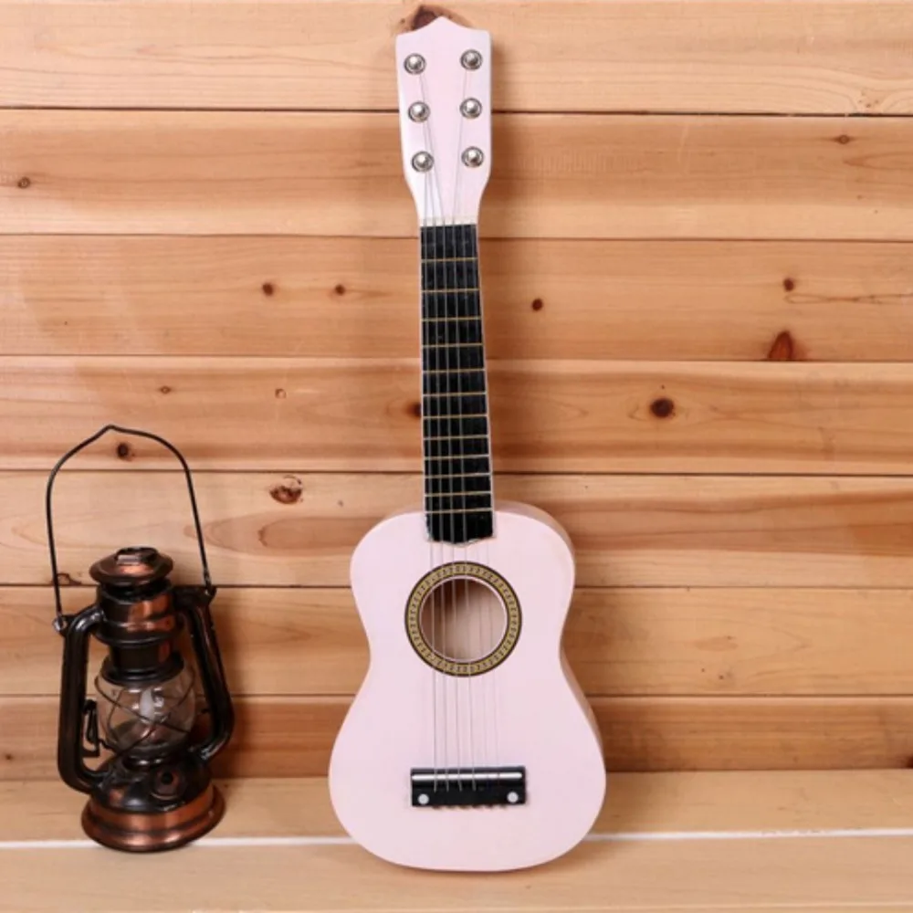 【HOT SALE】 Solid Wood Children's Guitar Adjustable String Knob Classical Children's Instrument Toy Durable 21 Inch Musical Instrument Toy - 6
