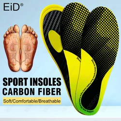 Carbon Fiber Sports Insoles - Lightweight Shock Absorption Anti - Torsion Full - Palm Design - 1 Pair (XL EU 44 - 45)
