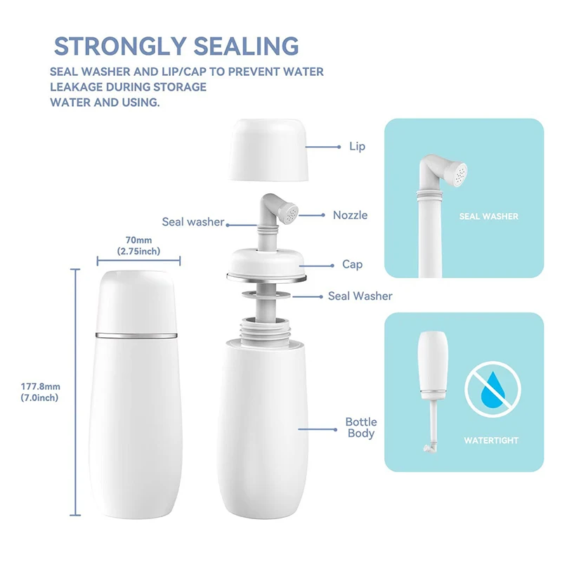 400ml Portable Bidet Spray Handheld Travel Bidet For Pregnant Women Baby Cleansing Water Washer Bottle Baby Showers Mom Bottle 6