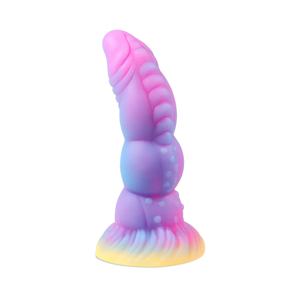 Dark Glowing dildo for Woman with Suction Cup Anal Butt Plug Sex Toys for women Big soft cock Light Erotic
