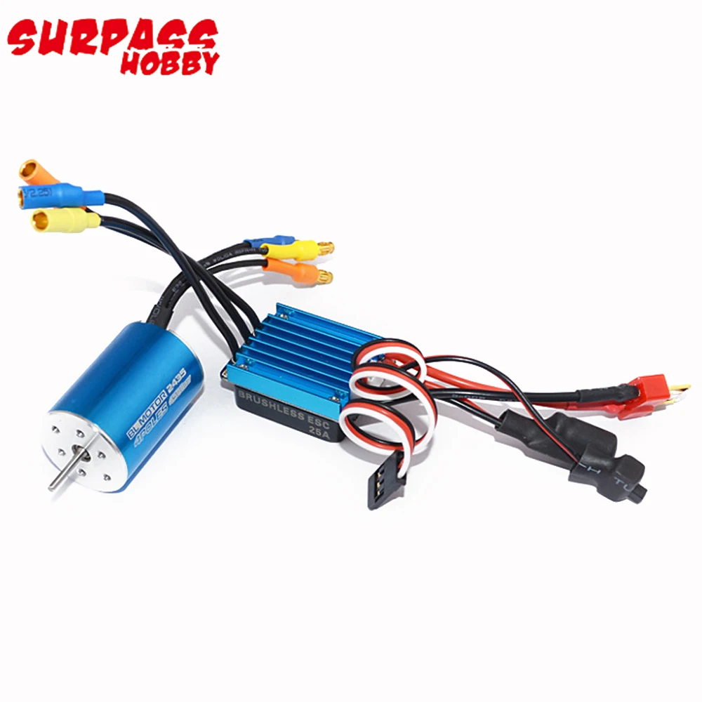 Drive motor 2430 5800KV 7200KV 2S Brushless Motor 25A 2S ESC for 1/16 1/18 RC Car On-road Toys rc speed controller