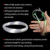 Elllv Big Size Super Strong Nylon Fishing Line Transparent Extra Thick Monofilament for Sea/Boat Fishing 0.7mm - 2.2mm Diameter 5