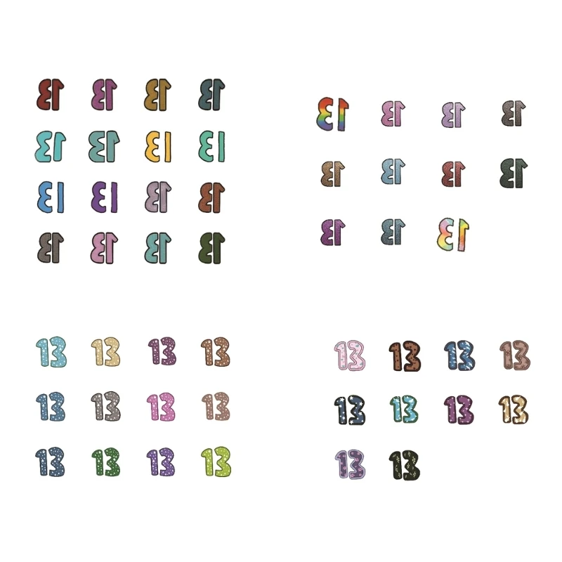 

Временная наклейка-тату номер 13 для фанатов, многофункциональные наклейки для татуировок на руки и тело