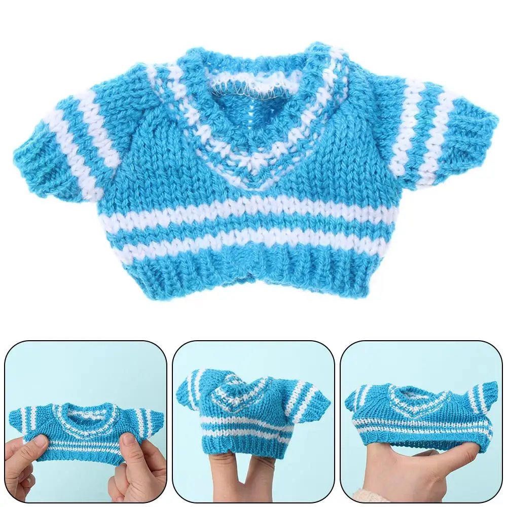 20cm Soft Animal Dolls Clothes Mini Yellow Duck Plush Toy Clothes Cute Plush Dolls Sweater Kids Toy Gifts