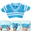 20cm Soft Animal Dolls Clothes Mini Yellow Duck Plush Toy Clothes Cute Plush Dolls Sweater Kids Toy Gifts 5