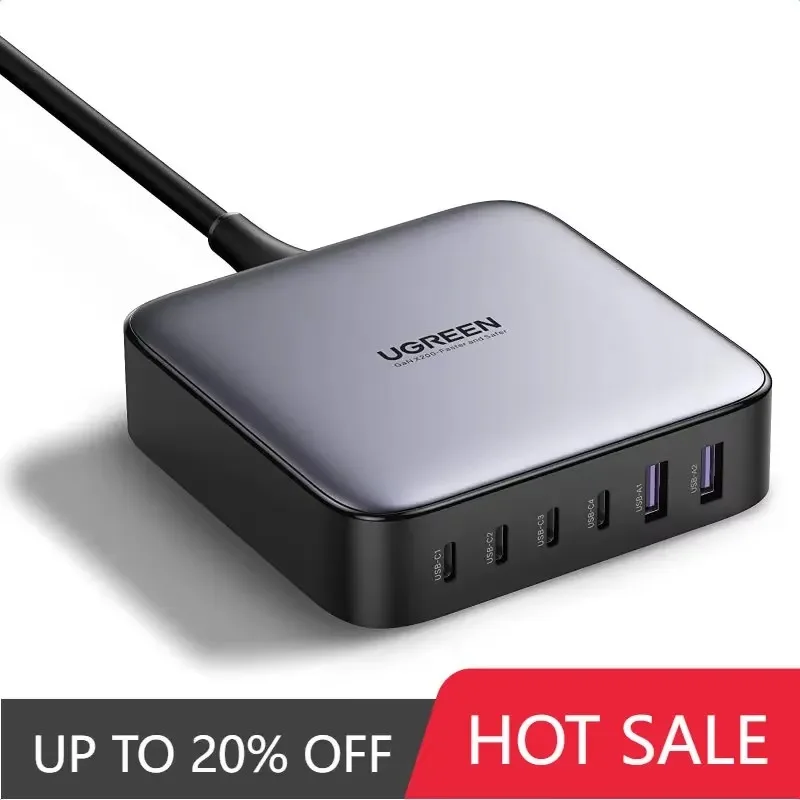 新品 UGREEN Nexode 200W 6ポート 急速充電器 CD271 【公式通販】