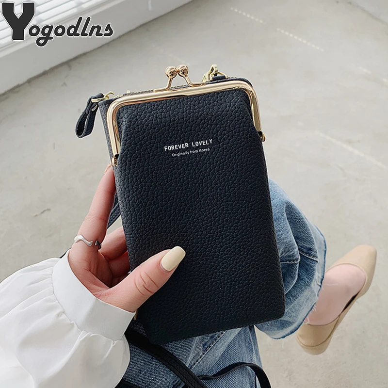 Fashion Phone Pocket Shoulder Bag for Women Pu Leather Female Small  Crossbody Bags Ladies Messenger Purse Wallet Handbag - AliExpress