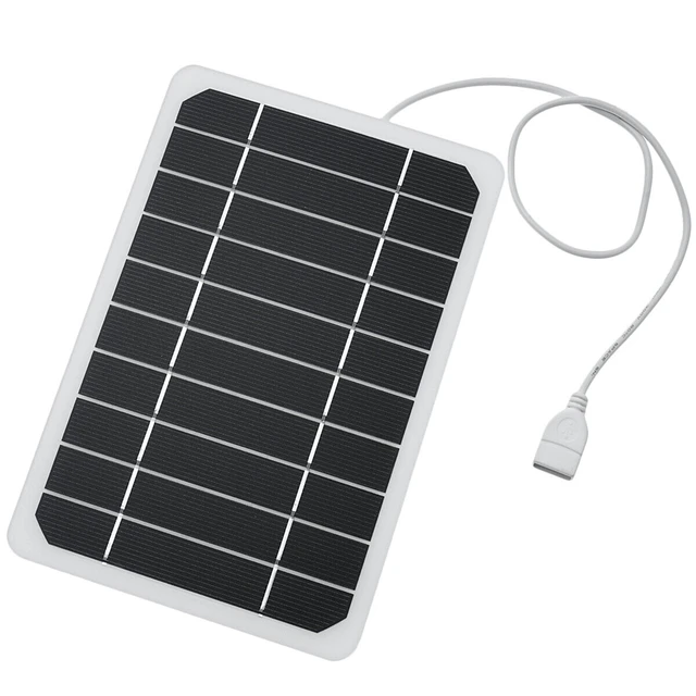 Panneau solaire portable pour téléphone portable, batterie 5V, chargeur  solaire, énergie technique, extérieur, randonnée, pêche, lampe de poche,  plaque, bricolage, 10W - AliExpress