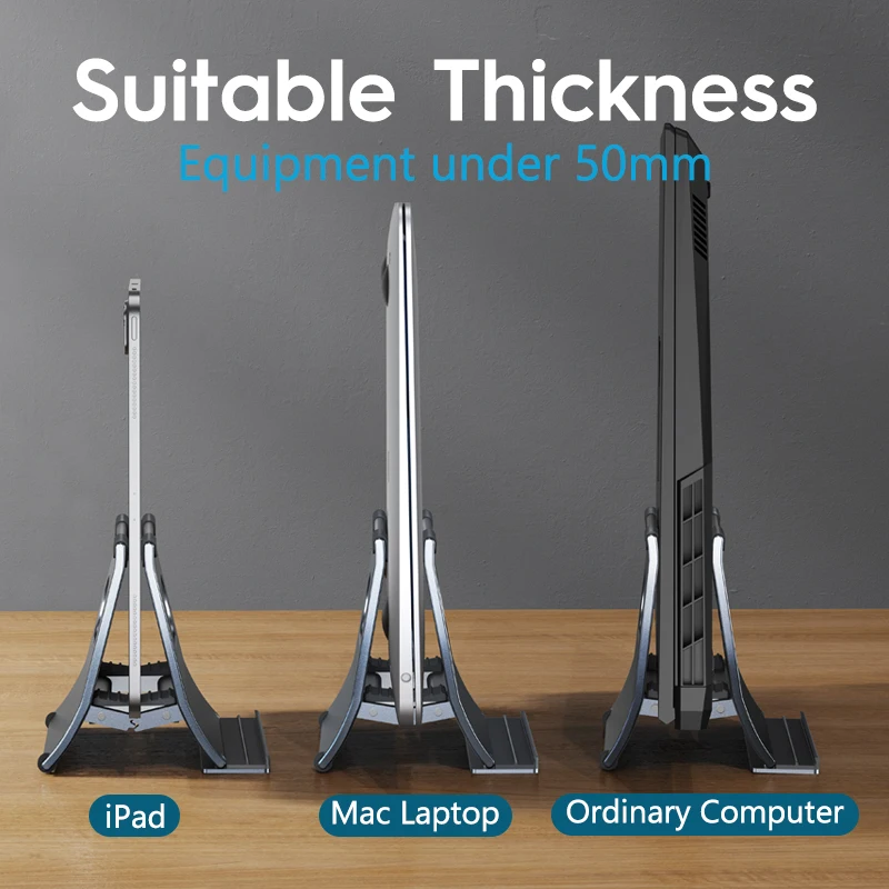 Oatsbasf-suporte Vertical Laptop Dissipação de Calor Suporte Gravidade Laptop Suporte Notebook Alumínio Macbook Pro Air Xiaomi Tablet - Imagem 6