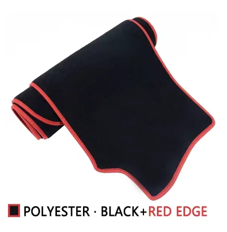 Polyester red trim