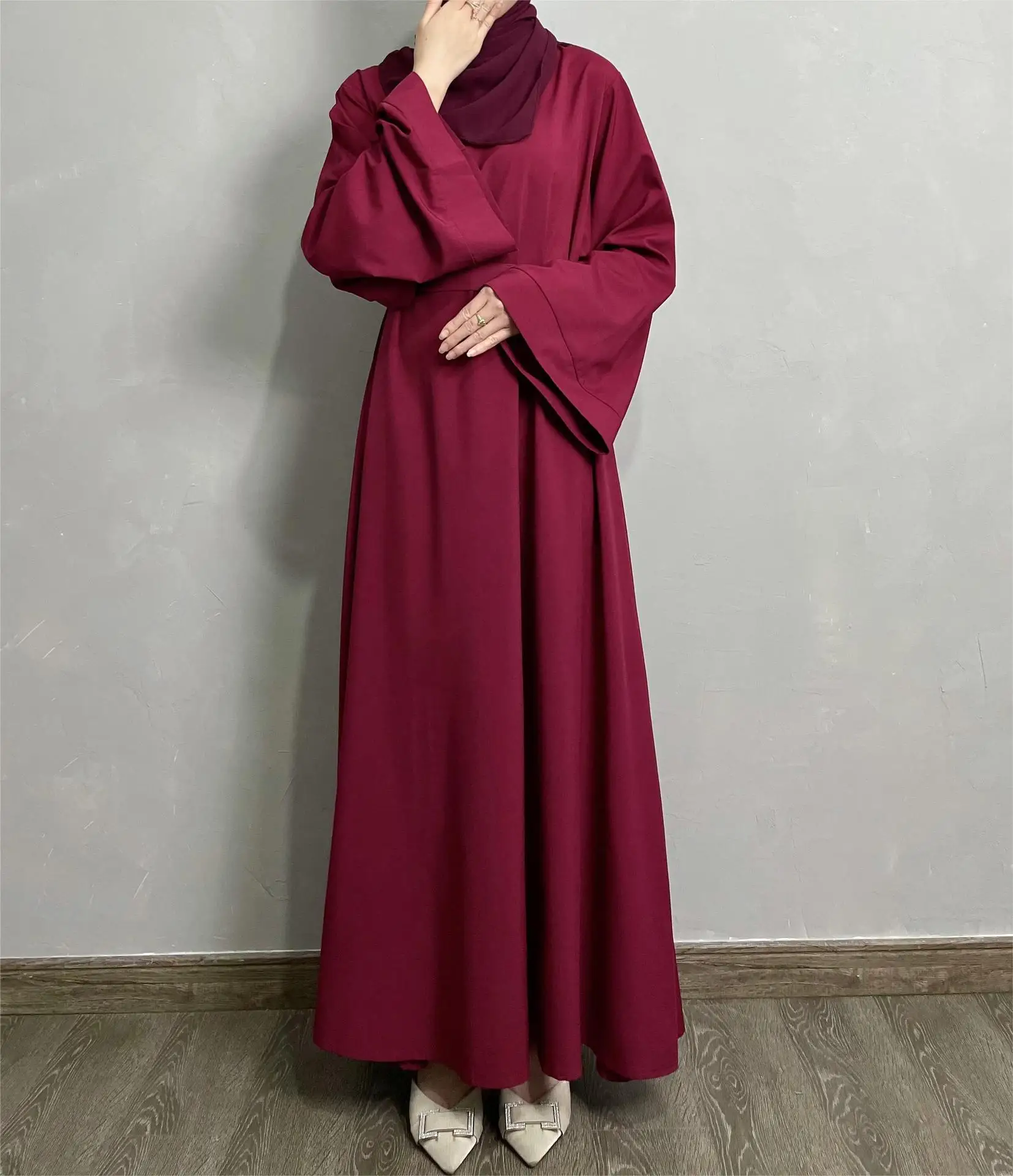 Plain Closed Abaya Dubai Hijab Muslim Dress Basic Abayas for Women African Dresses Turkey Ramadan Islamic Clothing Kaftan Robe