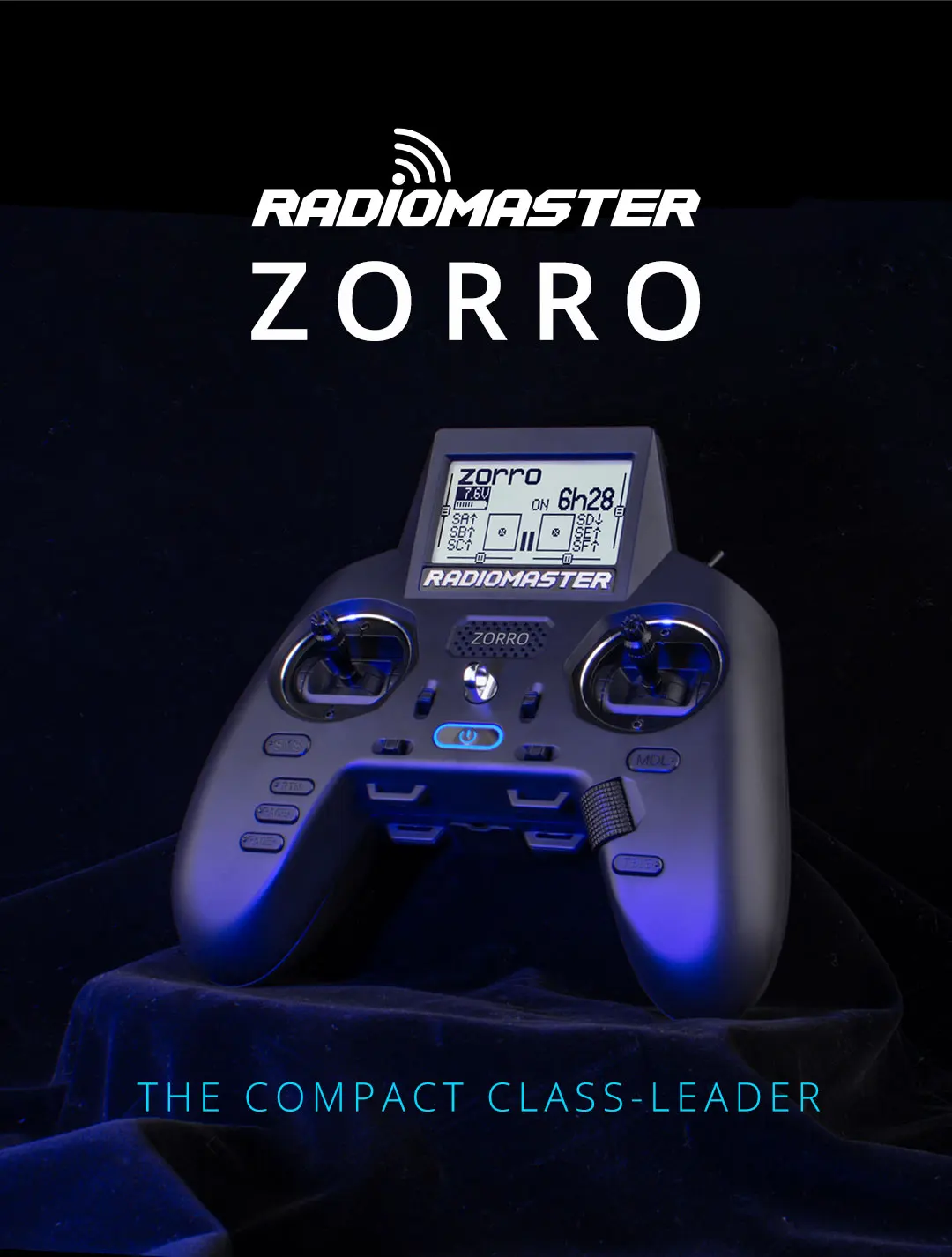 RadioMaster Zorro CC2500 Hall Handle Remote Control - JP4IN1 ELRS TX High Frequency RX SERIES QUADCOPTER FPV DRONES CONTROLLER 10 RAdiOMASTER ZORRO THE COMPACT CLASS-LEADER