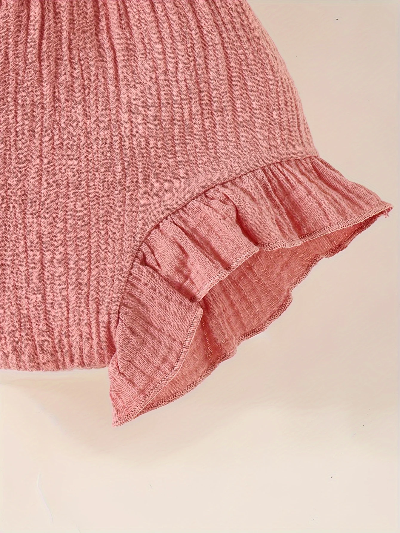 Cotton Shorts 3-Piece Summer Cute Baby Girl Climbing Pants Comfortable Breathable Shorts Newborn Baby Casual Solid Color Pants