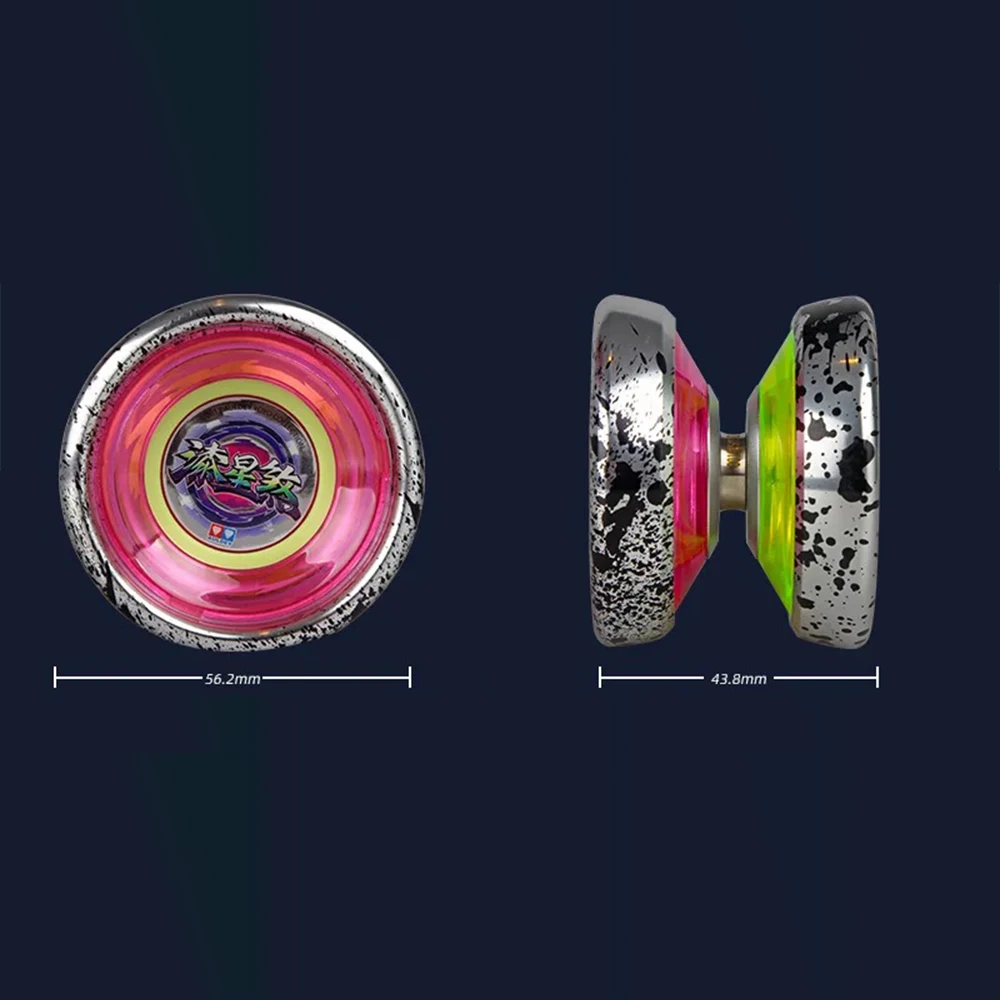 YoYo Unresponsive Aluminum Alloy Outer inlaid metal ring Yoyo for Competition 1A3A5A Gift 2 outer bearings