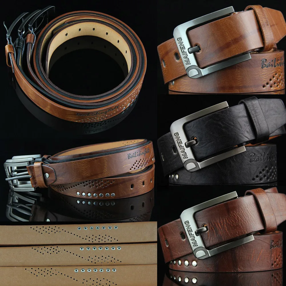 

Mens Leather Belt Business Style Belt Black Pu Leather Strap Male Waistband Automatic Buckle Belts For Men Girdle Belts For Jean