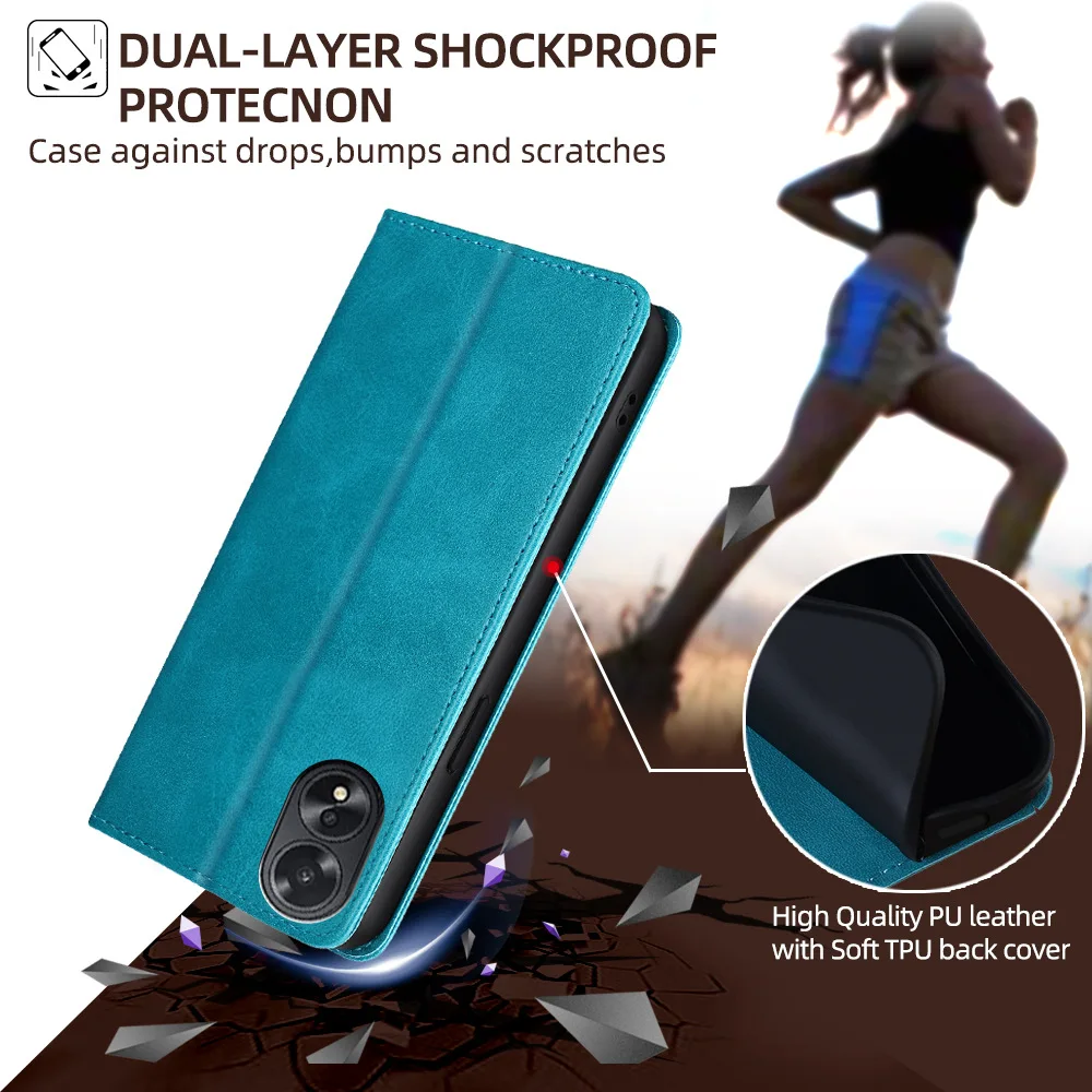 Leather Wallet Phone Case - Flip Cover with Card Slots