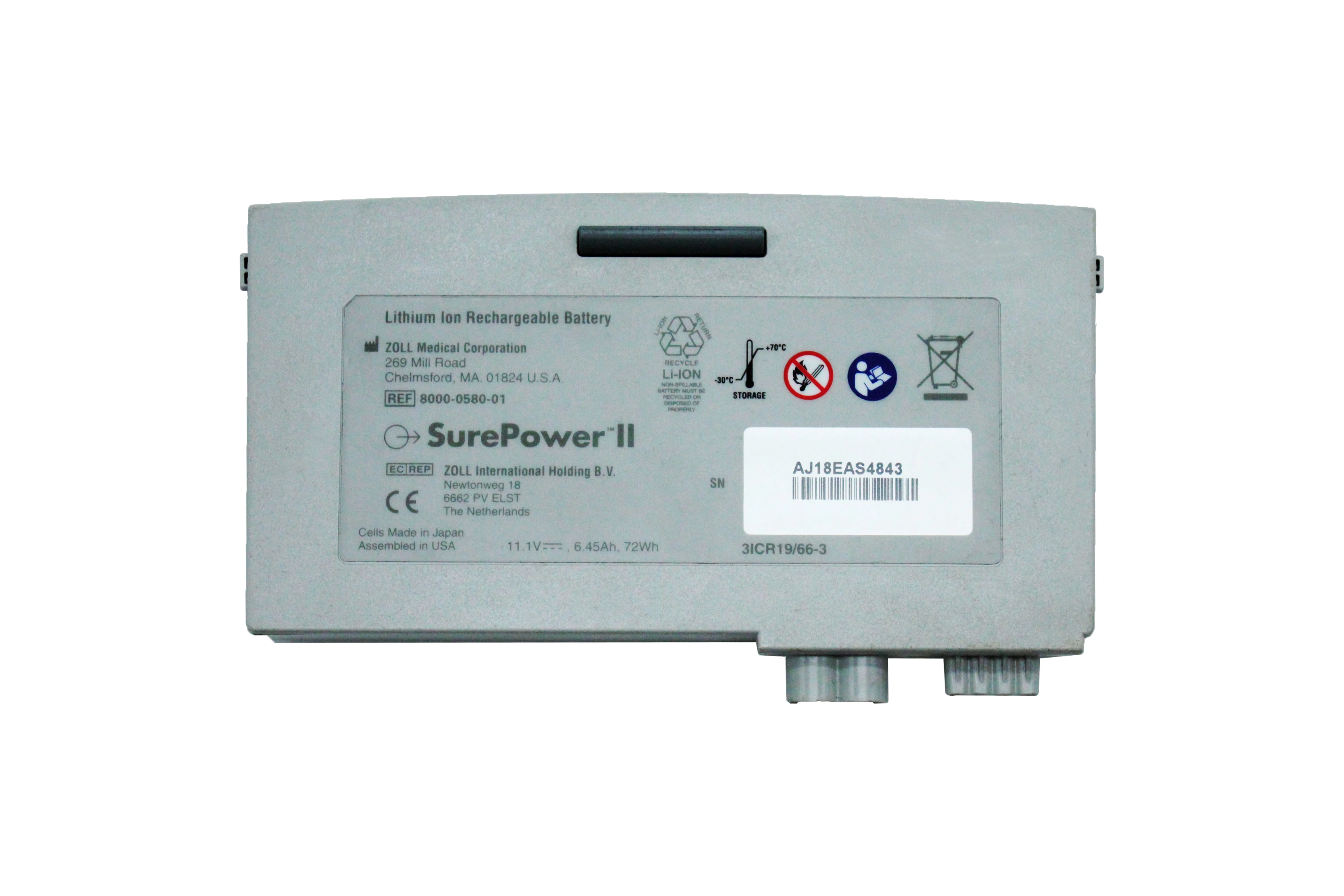 

Original 8000-0580-01 for ZOLL SuperPower II Defibrillator battery 11.V Li-Ion Battery