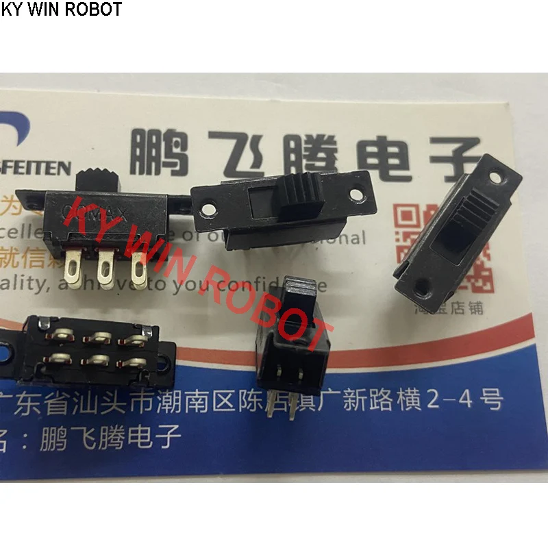 

5PCS/LOTS USA SS22F25G4ZB toggle switch 6 legs 2 gears vertical double row slide power switch with holes
