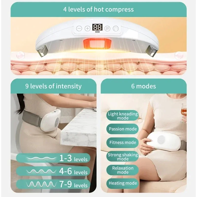 Waist Fat Machine Stomach Machine Lazy Exercise Machine Home Multifunctional Waist and Back Hot Compress Abdominal Massager