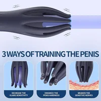 Eicheltrainer für Männer, leistungsstarker vibrierender Penis-Masturbator, weiche Fingerspitze, verlängert die Ausdauer, Massagevibrator, erotisches Sexspielzeug ab 18 Jahren 4