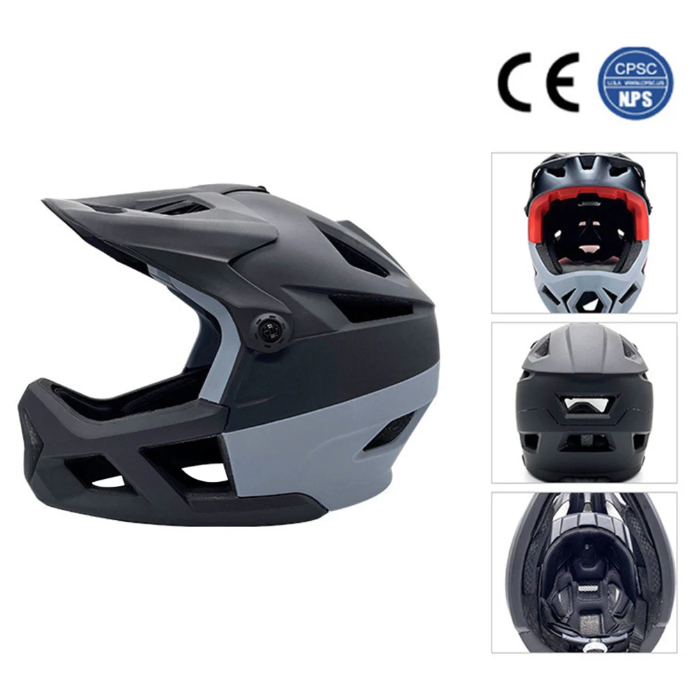 

Cycling Helmet Off-road Racing Helmet Thickened Security Protection Parts Professional Full Face Helmet For Women Men