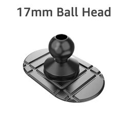Universal Bendable Car Phone Mount with 17mm Ball Head (Black)