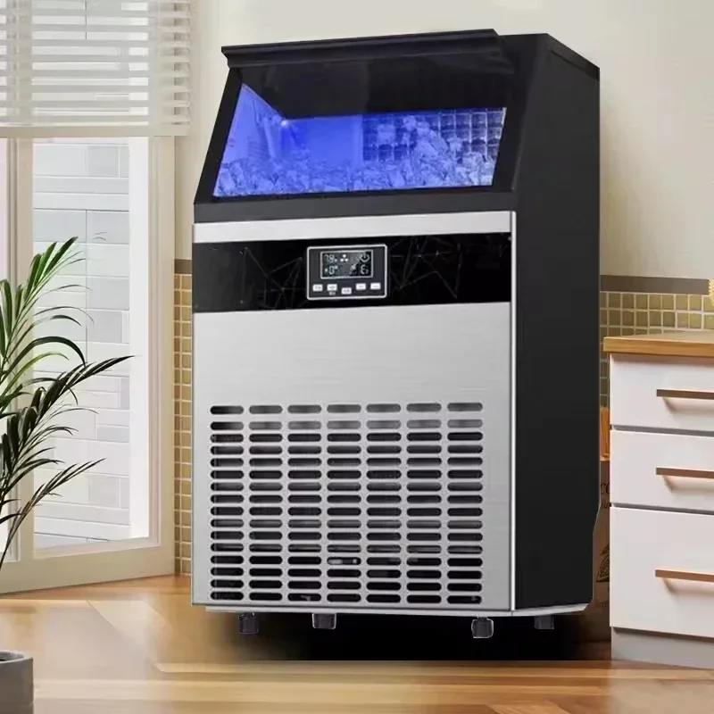 ماكينة صنع الثلج التجارية ماكينة صنع مكعبات الثلج الأوتوماتيكية لمتجر المواد الغذائية المنزلية للأعمال