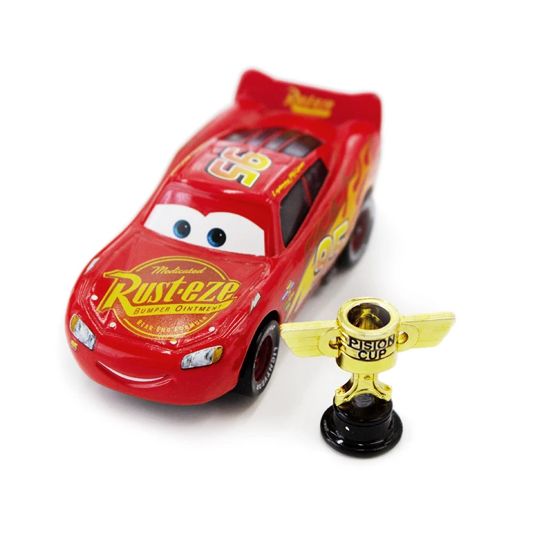 Disney Pixar Cars Dj-1 Lightning McQueen Axelrod Mater Miss Mother 1:55 Diecast Vehicle Metal Alloy Boy Kid Toys Birthday Gift monster truck lego