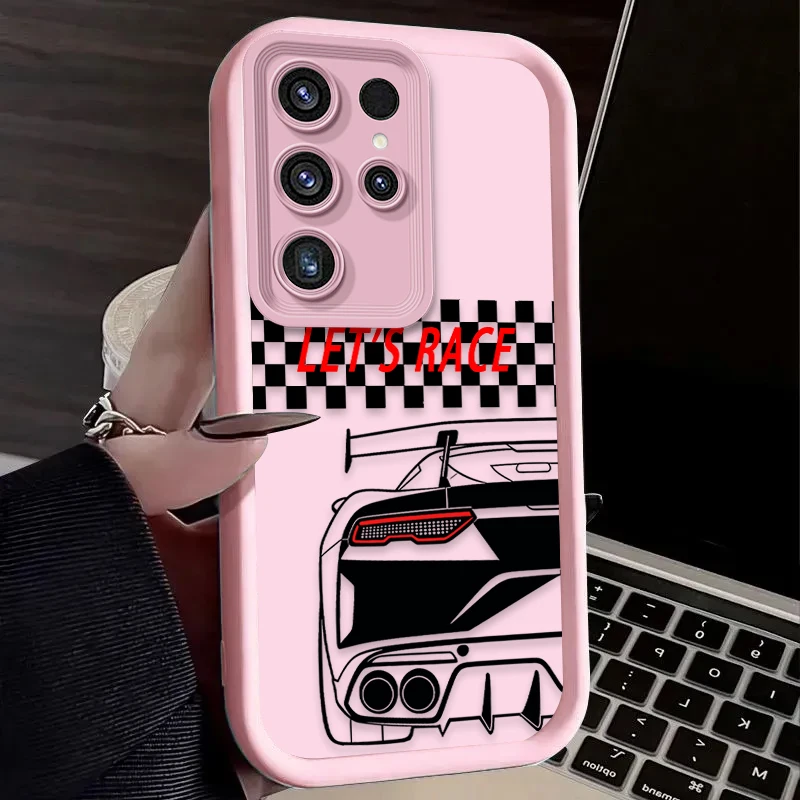 Stylish Sports Car Themed Soft Phone Case Cover