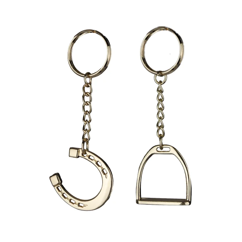 saddlery key keychain hook clasp Equestrian accessories gag bit stirrup decoration 8901008 5