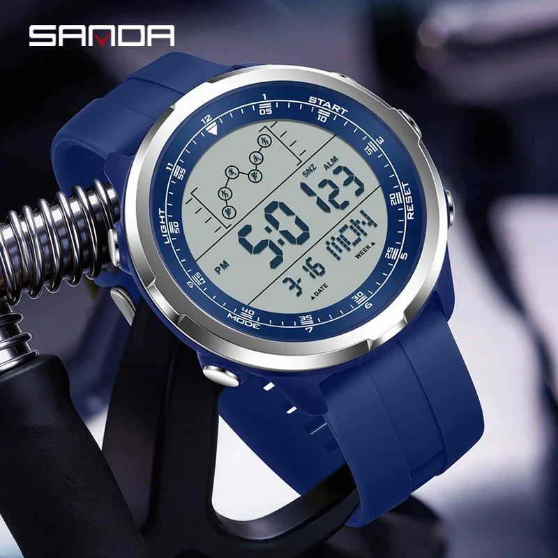Luxury Men's Digital Sport Watch - Waterproof LED Military Style Stopwatch Gift
