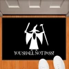 You Shall Not Pass Doormat Floor Mat Rug Carpet Anti-slip Halloween Home Decor Accessory Custom Gift 2