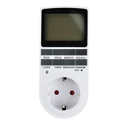Programmable Digital Timer Switch with Universal Plug Options (EU)