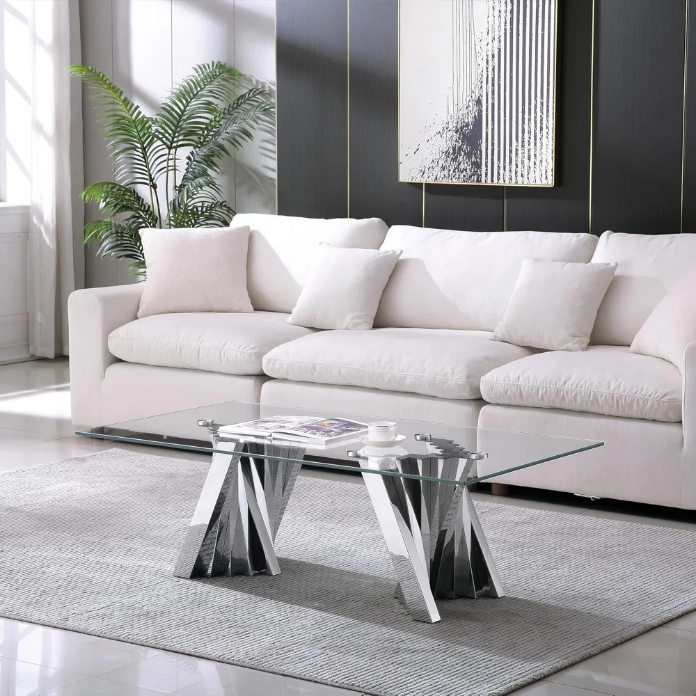 Modern Glass Table Set 4