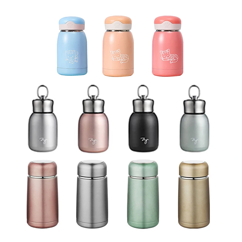 150ml Mini Cute Coffee Vacuum Flasks Thermos Small Capacity Portable  Stainless Steel Travel Drink Water Bottle Thermoses