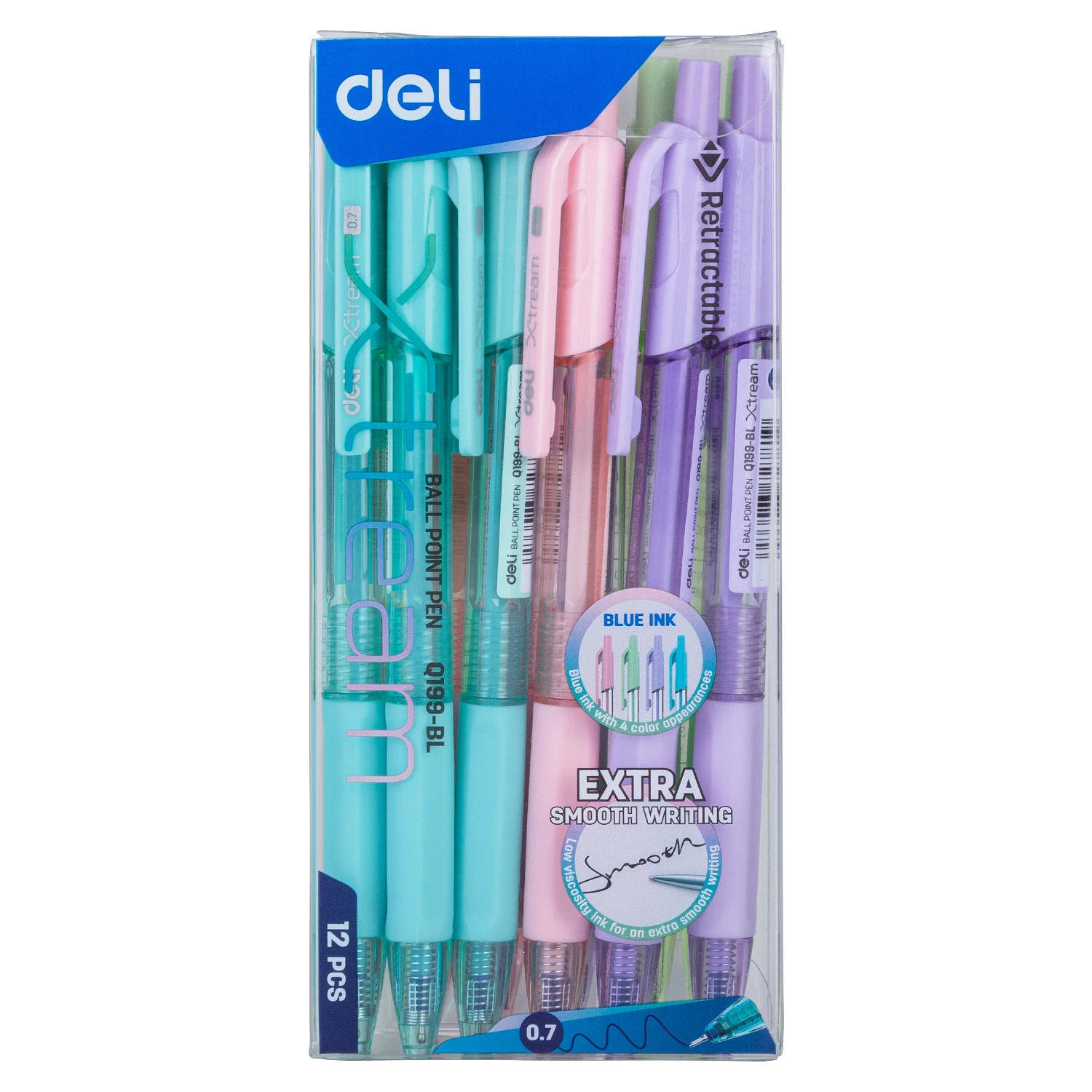 DELI Gel Pens Ballpoint Pen 0.7mm Macaroon Colored Writing Supplies