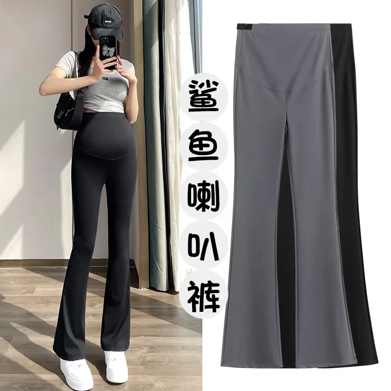 Maternity Leggings for Pregnant Women Yoga Flared High-waisted Trousers Pregnancy Clothes