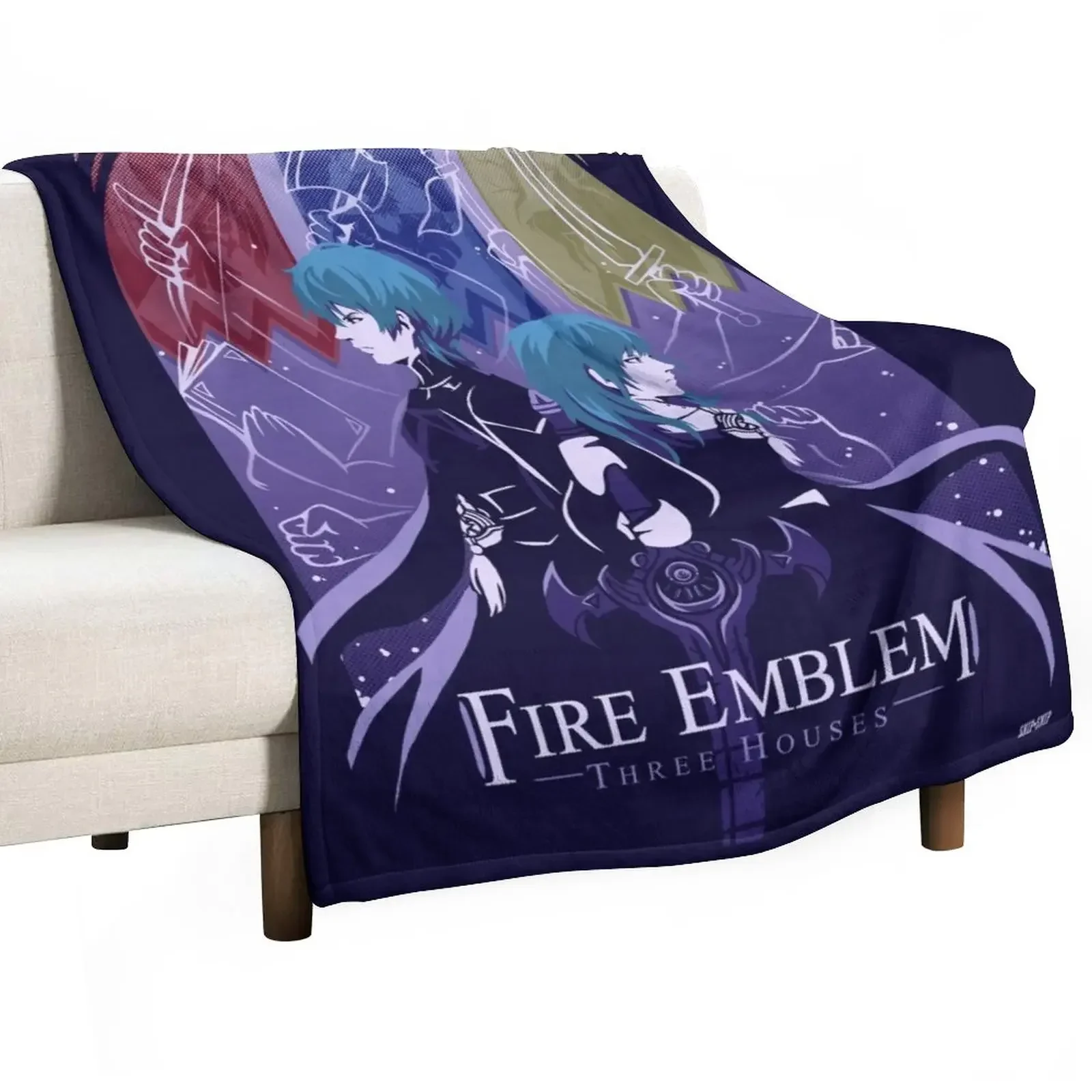 New Fire Emblem Three Houses Throw Coperta Fluffy Softs Decoratives Coperte Larghe