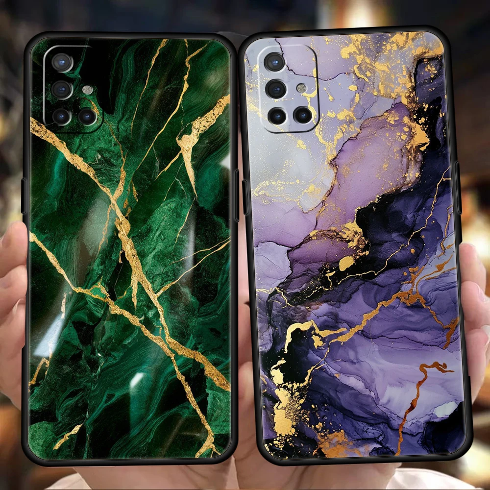 Watercolor Marble Soft Cover Phone Case