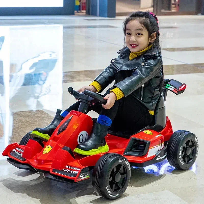 12V Electric Go Karts ride on toy style kids electric car drift karts remote control kids drive buggy mini go karting