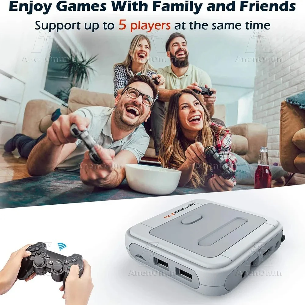 4K Video Game Console 117000 Game 70 Emulator Gamebox Hoge Kwaliteit Android Smart Tv Box High Performance Emuelec Gaming Machine