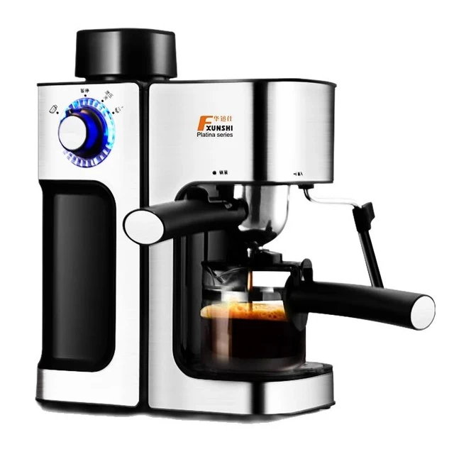 1.2L Coffee Machine Professional Coffee Maker Cafetera Milk Frother Automatic  Coffee Bean Grinder with Pot for Home Office - AliExpress