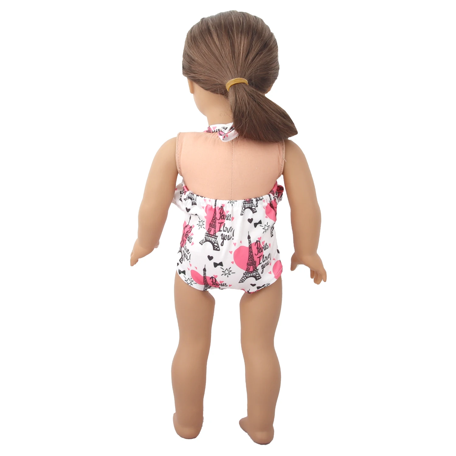 Sling Swimsuit Flower Rianbow Pony Iron Tower Bikini Swimsuit For 43cm Baby New Born&American 18 Inch,OG Girl Doll Accessories