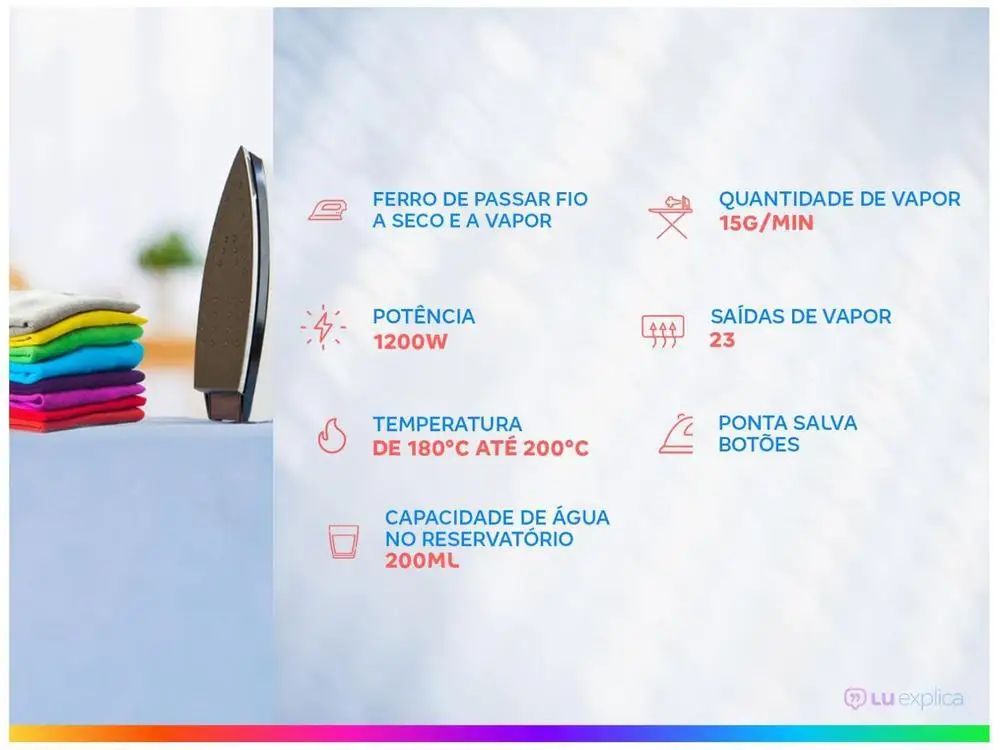 Ferro de Passar Roupa a Vapor e a Seco Electrolux - 110V 2