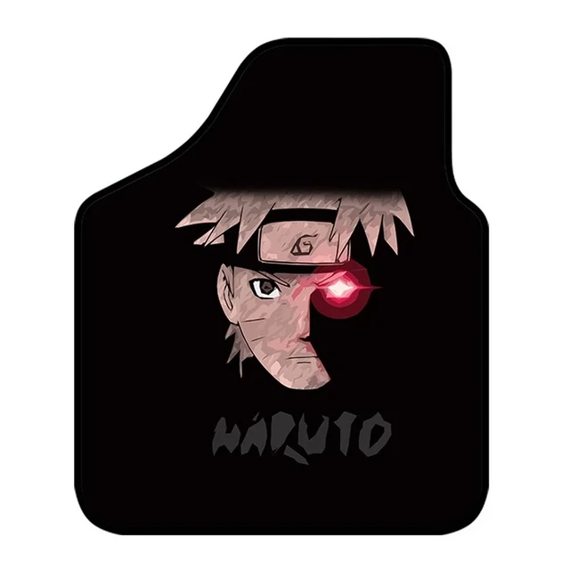 Naruto Akatsuki Fuß Pad Anime Auto Teppich Wasserdichte Hard-Tragen Cartoon  Itachi Red Cloud Hinten Reihe