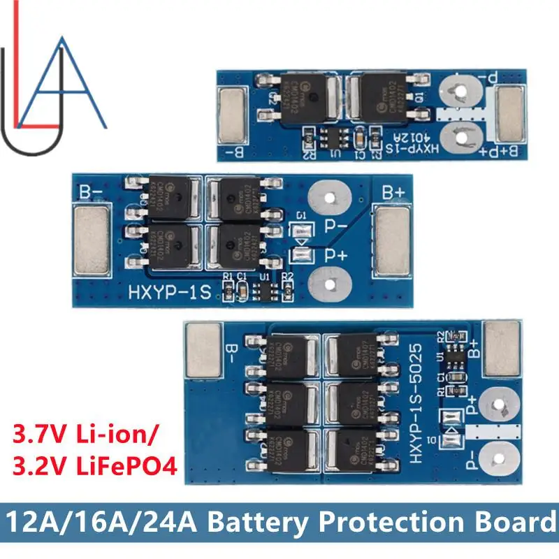 Bms 1s 12a 16a 24a 3,7 V lifepo4 Lithium batteries chutz platine 4,2 V Ladespannung/Kurzschluss/Überladung