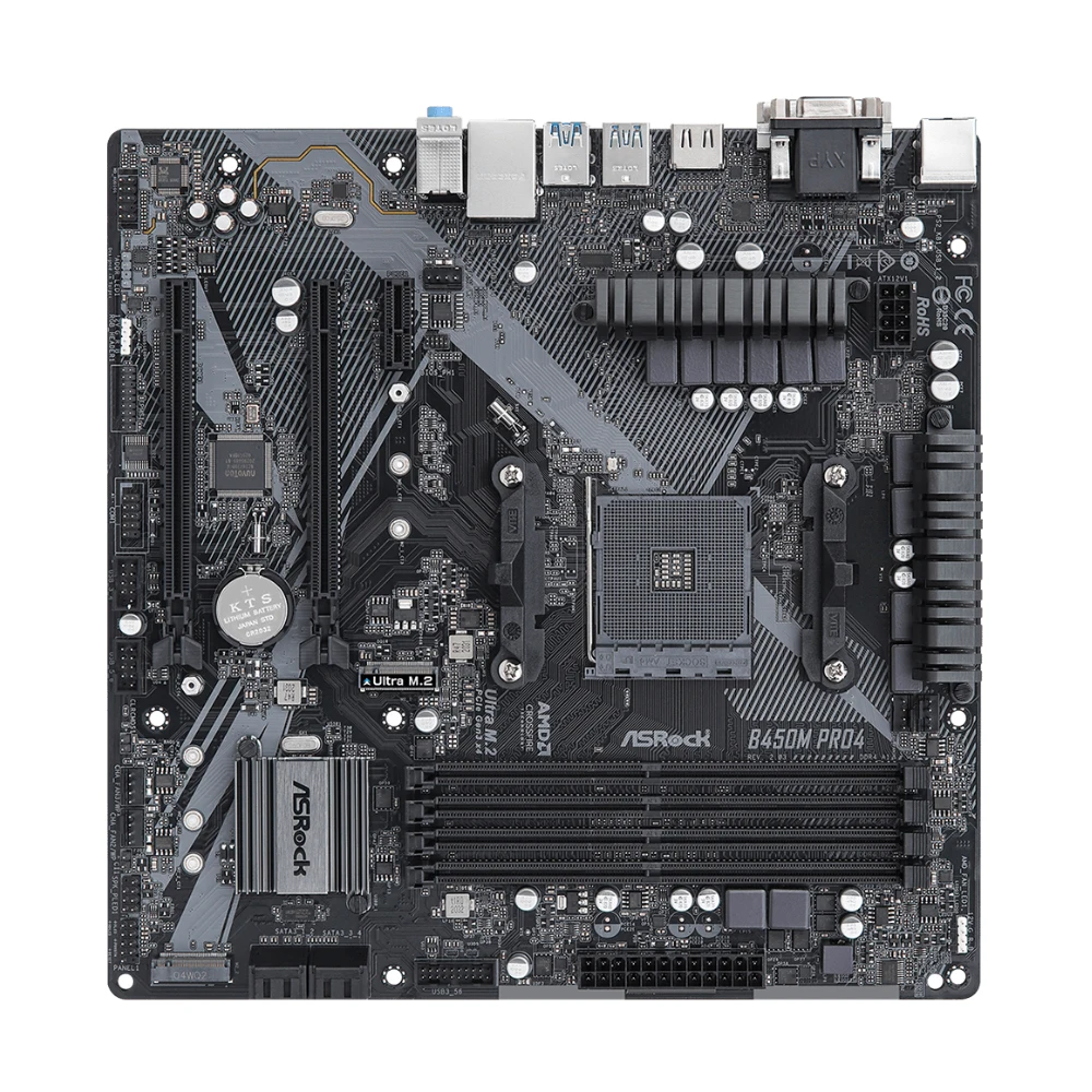 AMD Ryzen 7 5700G ＋ ASRock B450M PRO4 ASRock B450M Pro4-F B450 B450M Motherboard AM4 DDR4 64GB