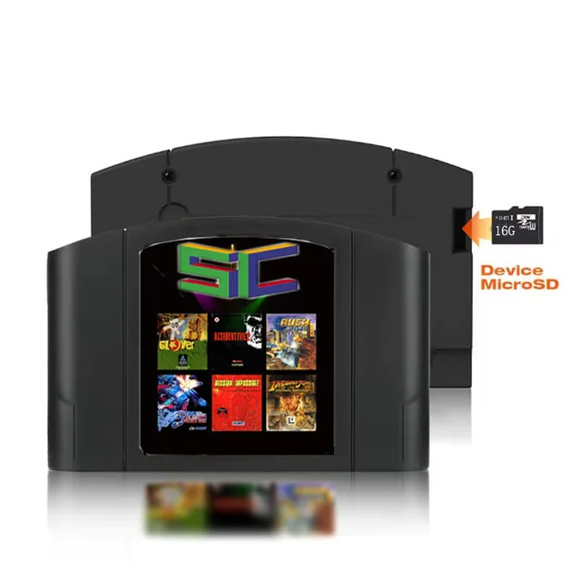 SUMMER FALSH 64 SC64 Open Source N64 3000 in 1 Game Cartridge For Nintendo 64 Game Card Compatibility Support 64DD Games