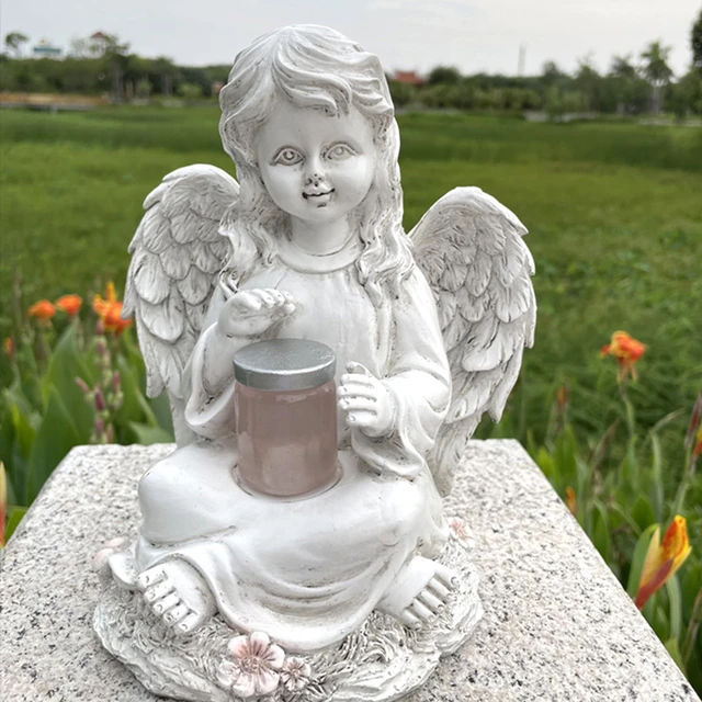 Statue D'ange En Forme De Pilier Romain, Lampe Solaire, Luminaire Décoratif  D'extérieur, Idéal Pour Un Jardin, Une Pelouse Ou Un Sentier - Jardin  Statues Et Sculptures - AliExpress